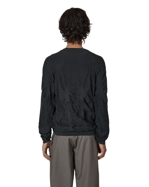 Roa Black Wama 3D Seamless Long Sleeve Sweatshirts for men