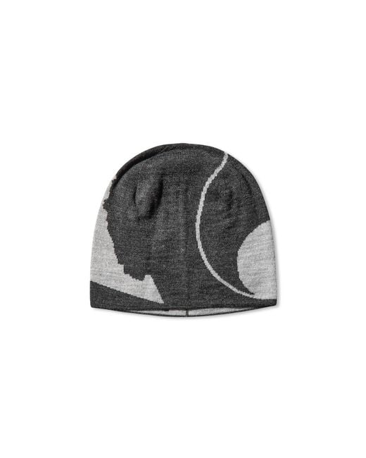 Roa Black Logo Wool Beanie Hats