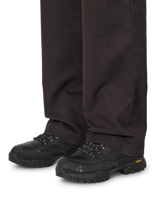 Roa Black Centipede Buckle Chino Pants Bottoms for men