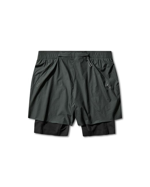 Roa Gray Helder 5 Inch 2-In-1 Running Shorts Bottoms for men