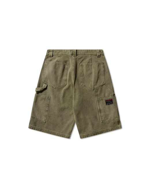 Roa Green Ash Canvas Shorts Pants for men