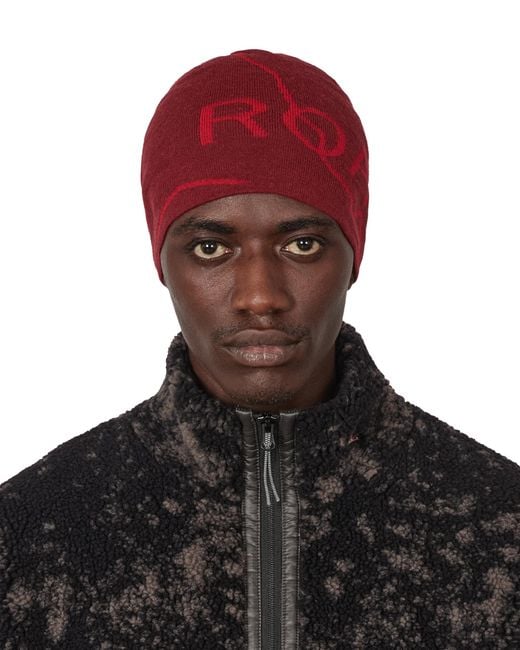 Roa Red Logo Wool Beanie Soft Goods