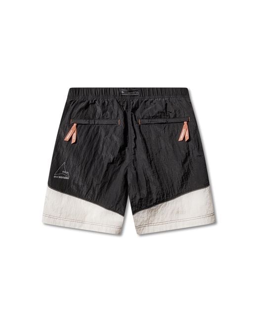 Roa Black X And Wander Ripstop Wind Short Pant Shorts
