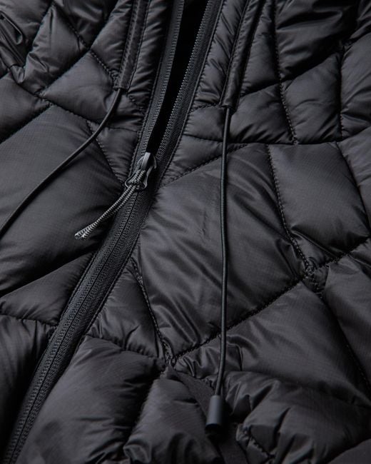 Roa Black Nuna 800 Fill Power Hooded Down Vest Jackets
