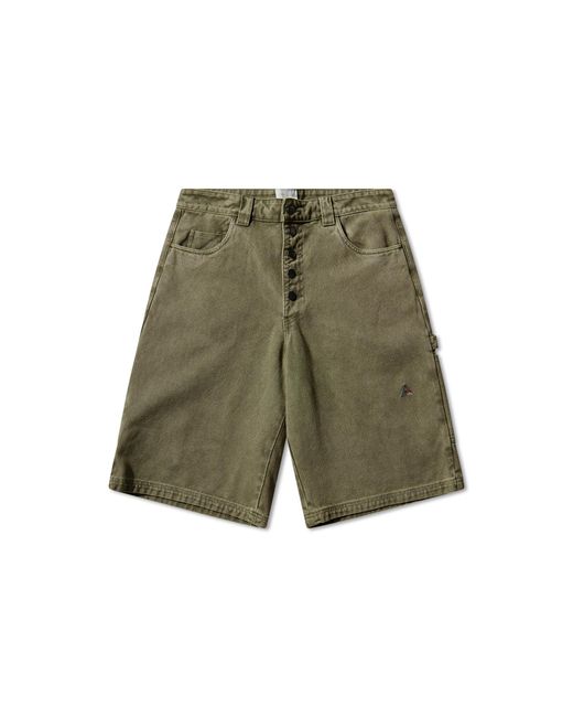 Roa Green Ash Canvas Shorts Pants for men