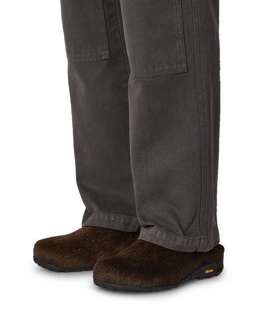Roa Black Fomes Double Knee Washed Canvas Pants Pants
