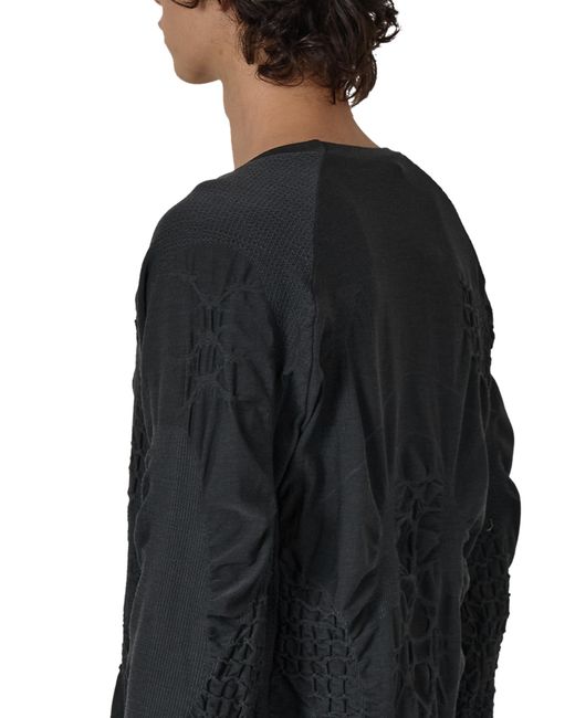 Roa Black Wama 3D Seamless Long Sleeve Sweatshirts for men