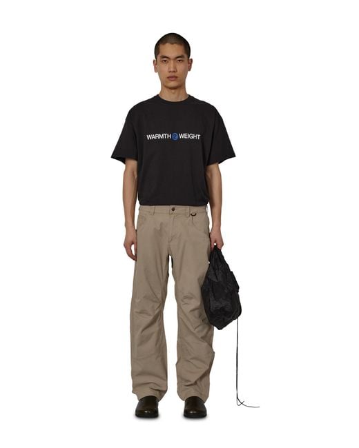 Roa Natural Crimp Shaped Cotton Pants Pants for men