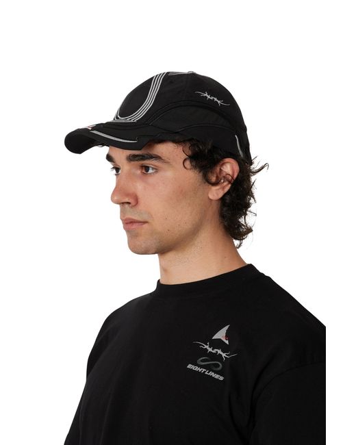 Roa Black X Eightlines Pursuit 6 Panel Cap Hats