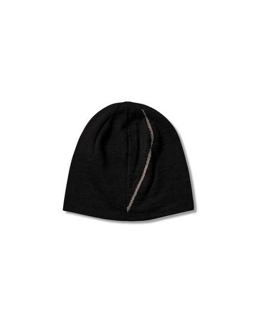 Roa Black Logo Wool Beanie Hats