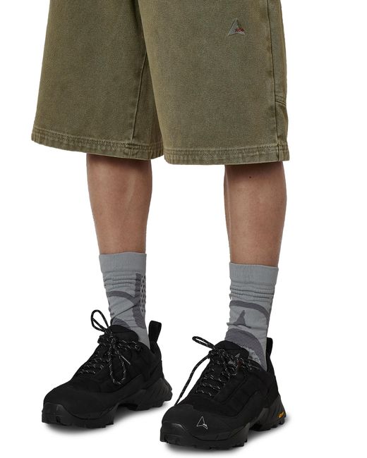 Roa Green Ash Canvas Shorts Pants for men