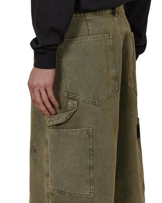 Roa Green Ash Canvas Shorts Pants for men