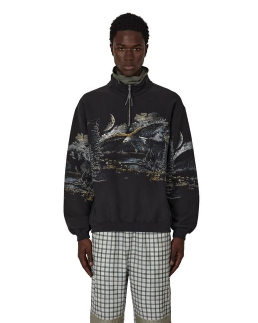 Roa Black Fai Half Zip Sweater Sweatshirts for men