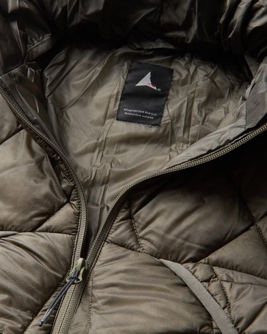Roa Green Nuna 800 Fill Power Hooded Down Jacket Jackets