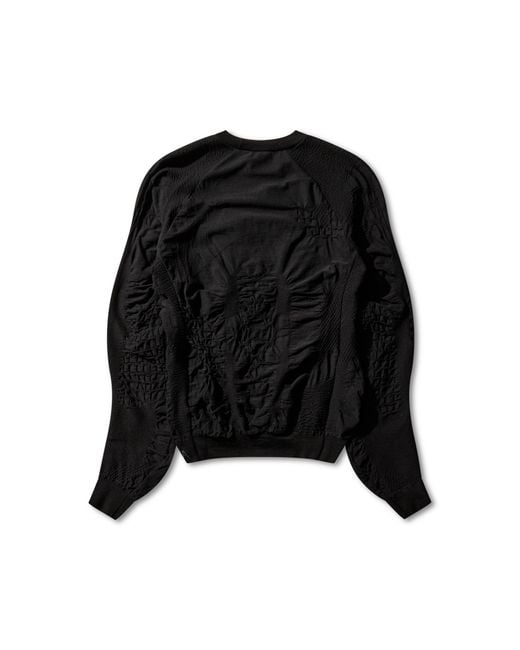 Roa Black Wama Merino 3D Seamless Long Sleeve Sweatshirts