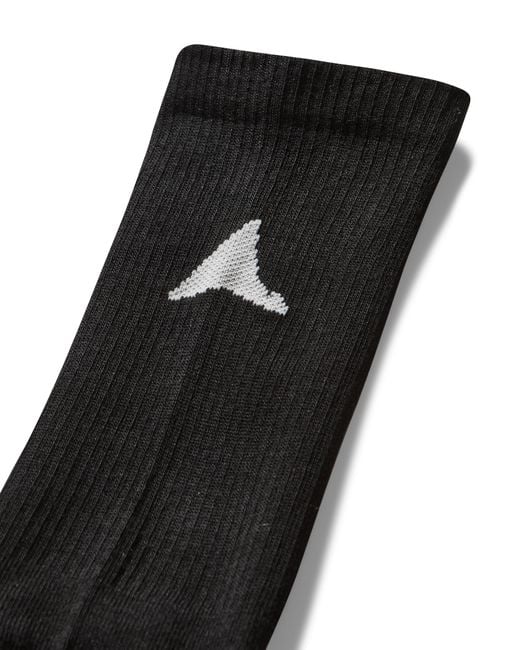 Roa Black Logo Biofil Socks Underwear