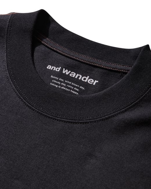 Roa Black X And Wander Logo Printed T-Shirt T-Shirts