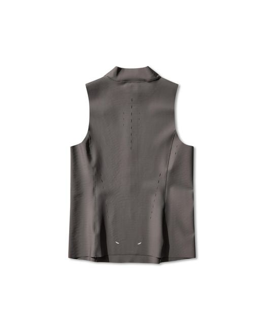Roa Gray Gator Compression Half Zip Tank Top Tops