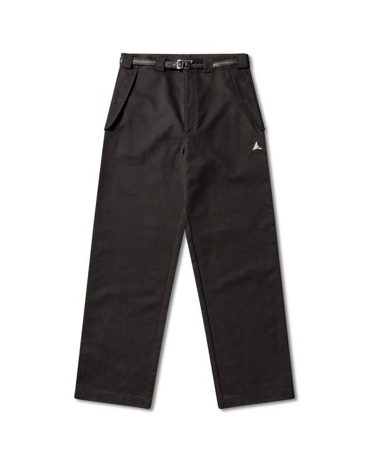 Roa Black Centipede Buckle Chino Pants Bottoms for men
