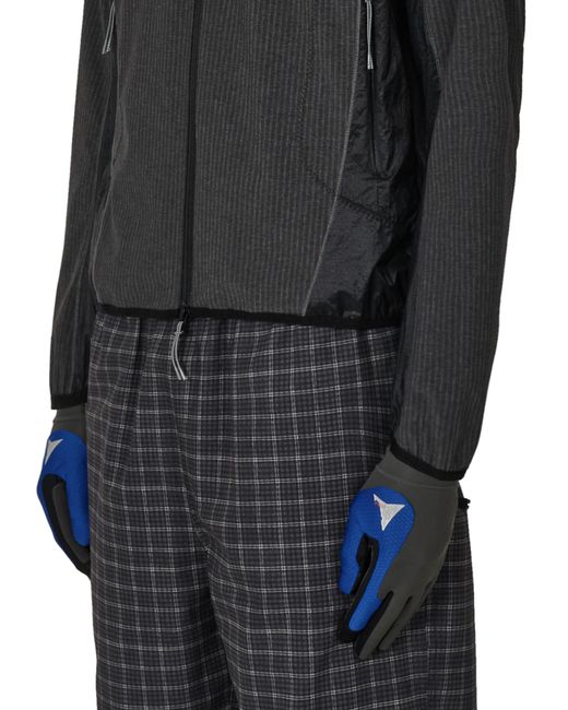 Roa Black Numb Pinstriped Hooded Wind Jacket Coats And Jackets for men