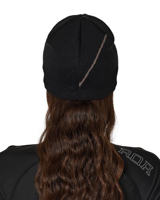 Roa Black Logo Wool Beanie Hats