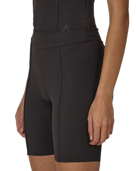 Roa Black Spine Compression Biker Shorts Shorts