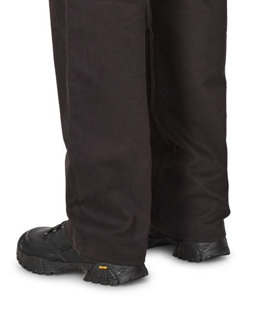 Roa Black Centipede Buckle Chino Pants Bottoms for men