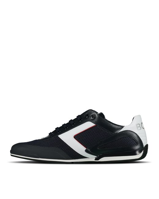 Hugo Boss Saturn Lowp Lux3 Trainer in White | Northern Threads