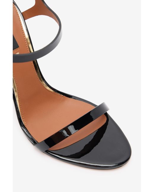 Roberto Cavalli Multicolor Patent Leather Sandal With Rc Monogram