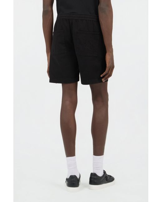 Roberto Cavalli Black Cotton Bermuda Shorts for men