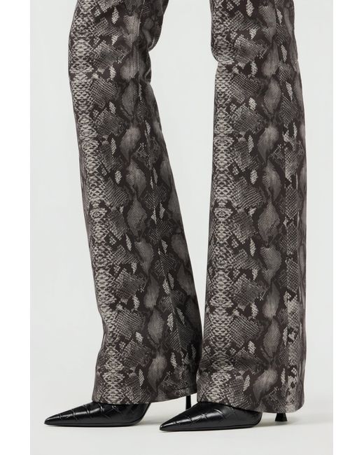 Jeans Imprimé Python Roberto Cavalli en coloris Gray