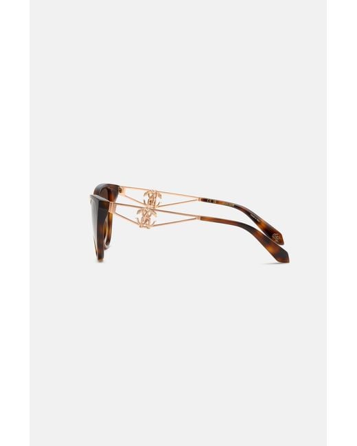 Roberto Cavalli White Cat-Eye Sunglasses