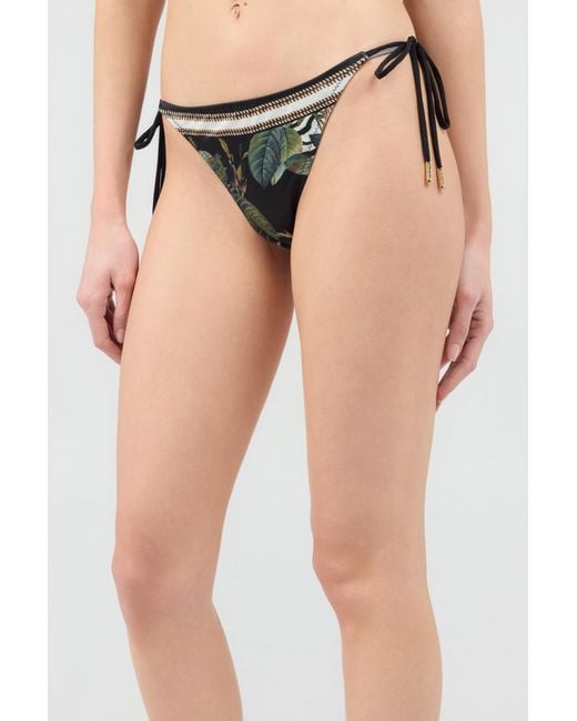 Roberto Cavalli White Jewellery Foulard Print Bikini