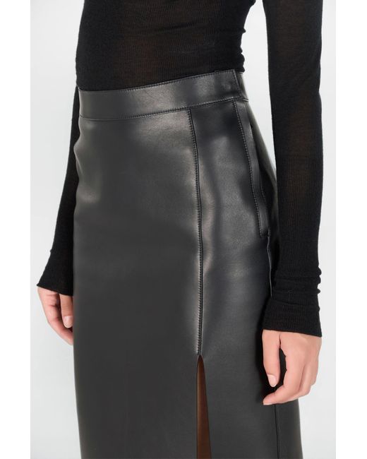 Roberto Cavalli Black Plain Midi Skirt