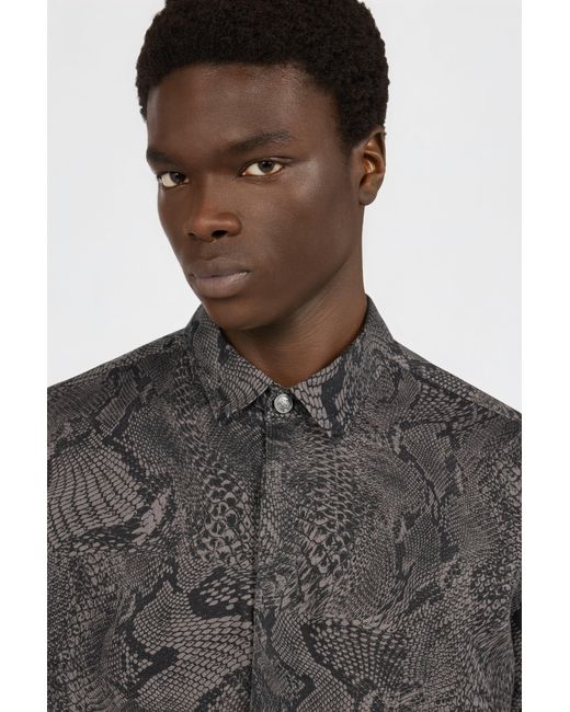 Chemise Imprimé Python Roberto Cavalli pour homme en coloris Black