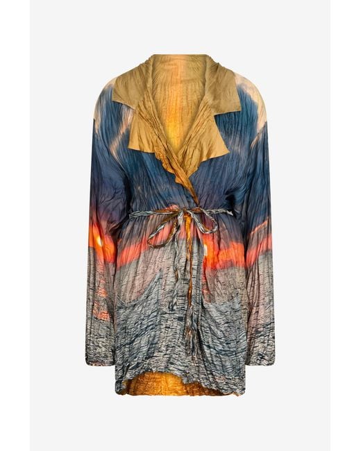 Roberto Cavalli Multicolor Sunrise Print Jacket