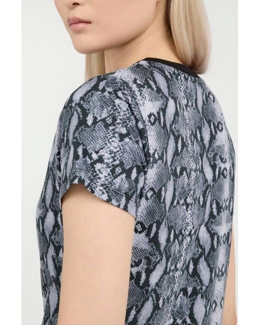 Roberto Cavalli Multicolor Snake Print T-Shirt