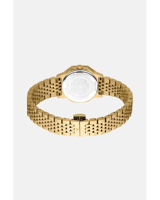 Roberto Cavalli Metallic By Franck Muller Logo Watch