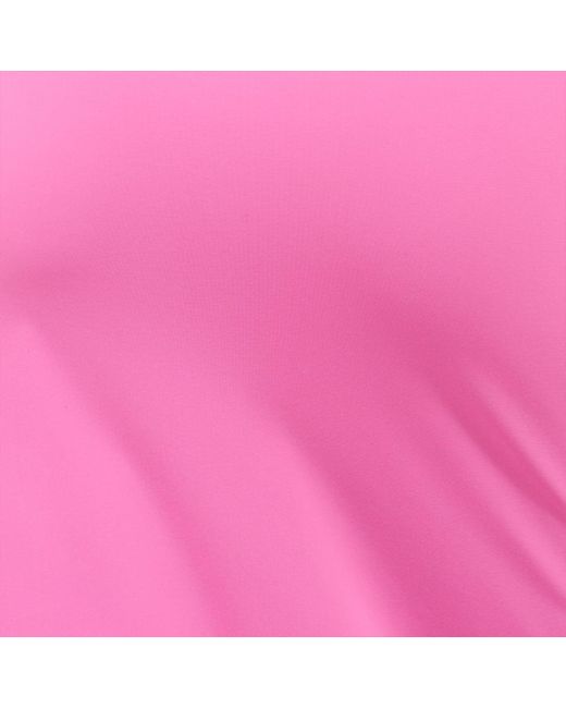 Roberto Cavalli Pink Long Asymmetric Dress With Jewel Detail