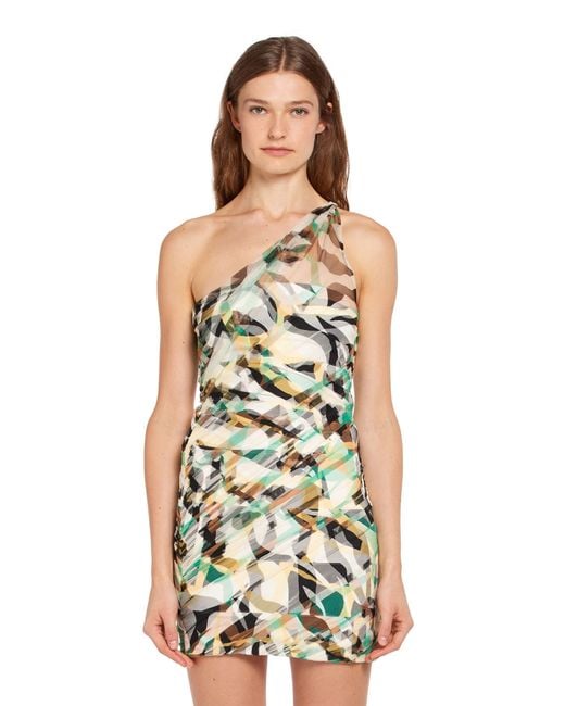 Roberto Cavalli White Macro Tiger Twiga Tulle Dress