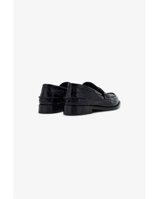 Roberto Cavalli Black Rc Logo Mocassins
