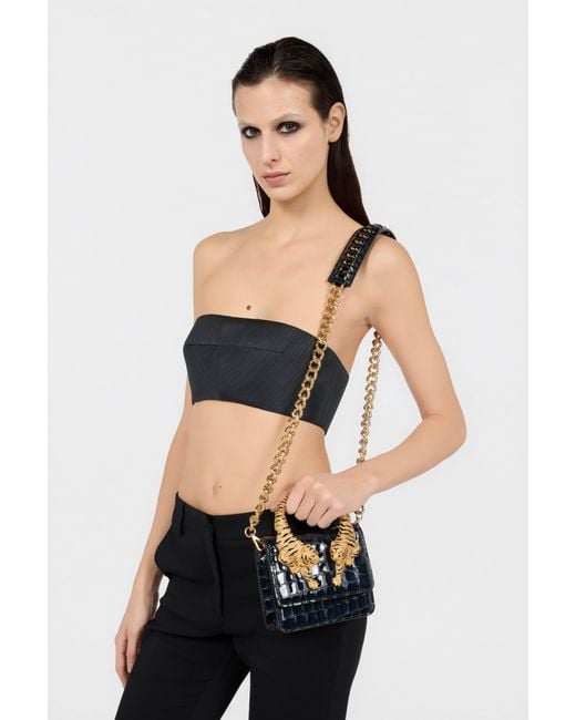 Roberto Cavalli Blue Small Roar Bag