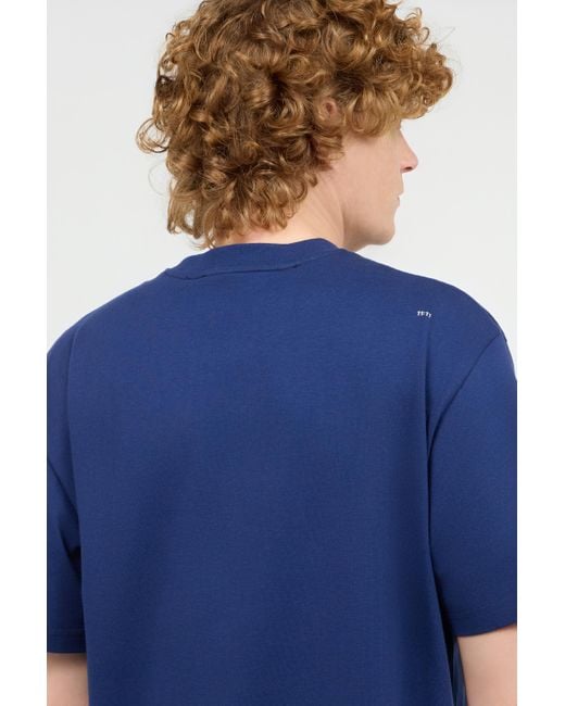 T-Shirt Con Monogram Jc di Roberto Cavalli in Blue da Uomo