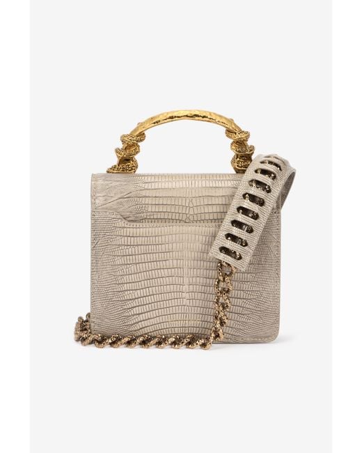 Roberto Cavalli White Serpentine Tasche