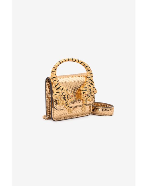 Roberto Cavalli Metallic Snake-Effect Roar Phone Case