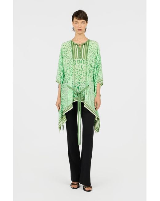 Roberto Cavalli Green Caftan