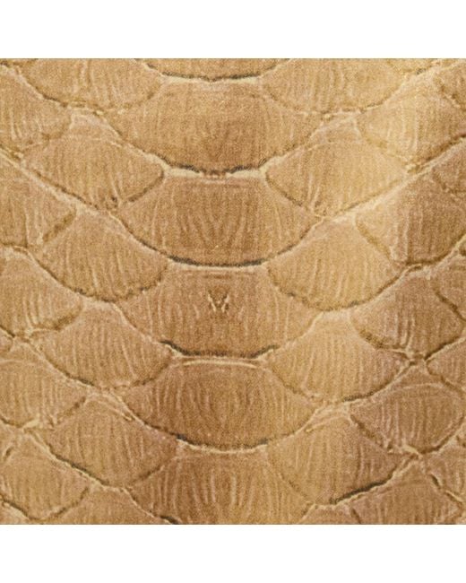 Roberto Cavalli Metallic Golden Silk Shirt With Serpentine Print