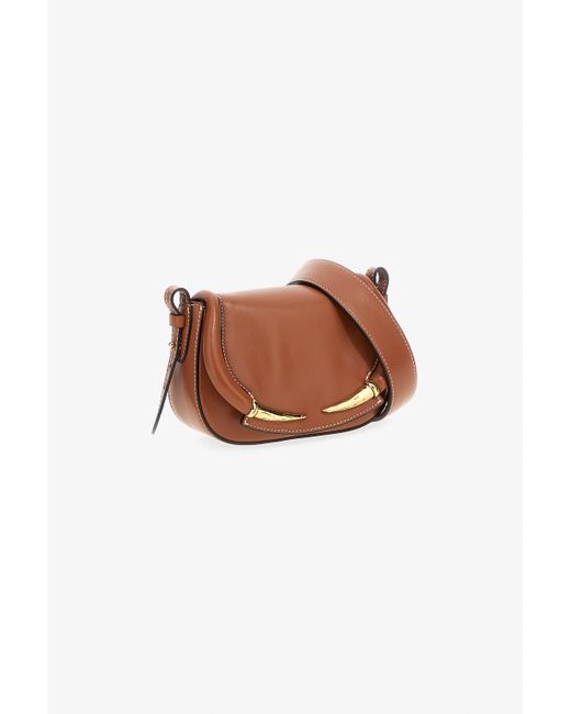 Roberto Cavalli White Fang Bang Shoulder Bag