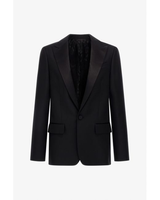 Roberto Cavalli Black Single Breasted Jacket for men