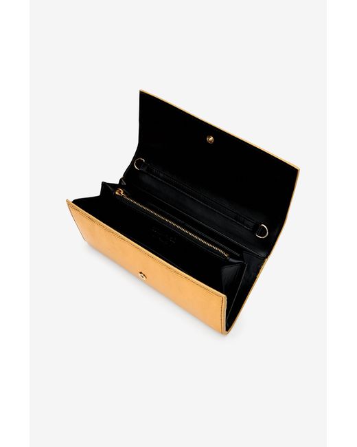 Roberto Cavalli Metallic Serpentine Wallet On Chain